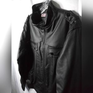 Men Faux Leather Jacket